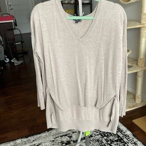 Tan sweater high low express small